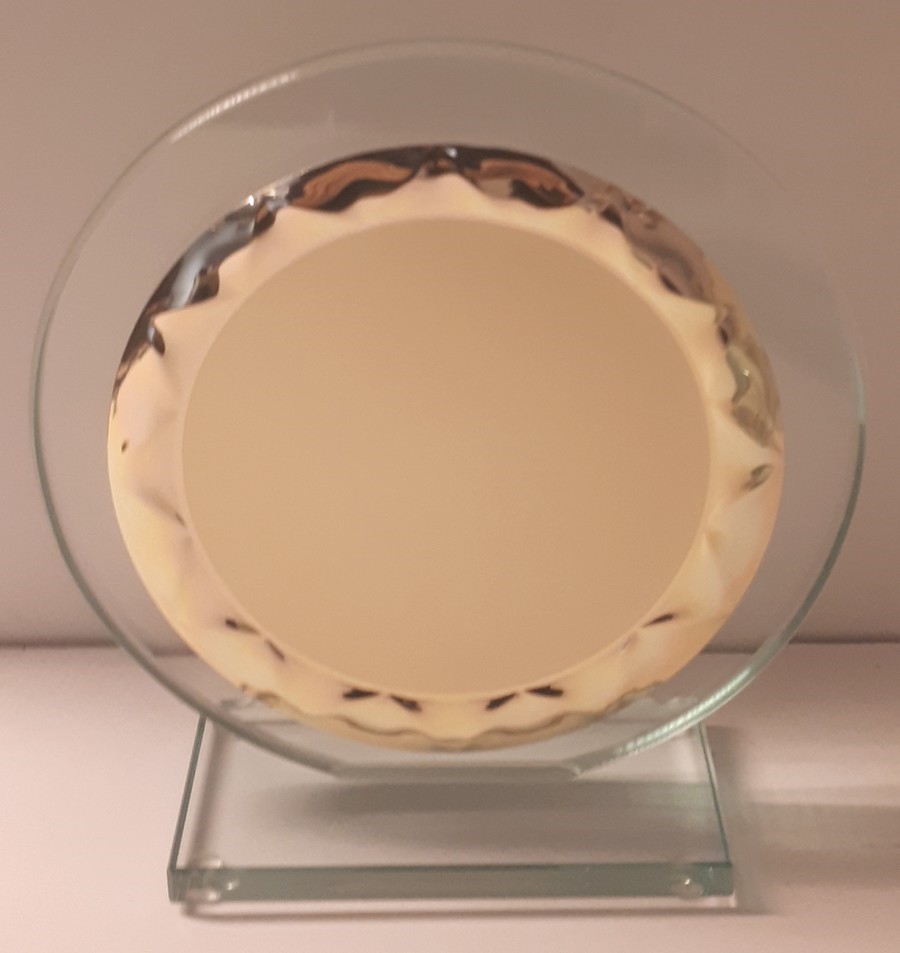 GLU-NE14 Glasstandaard Neutraal Goud LAATSTE 2 OP=OP!!